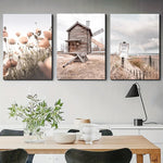 HD Abstract Warm-Style Painting Core: Frameless Nordic Decorative Art for Gallery, Corridor & Entrance