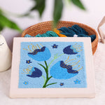 Embroidery Material Package Kit – Handmade DIY Photo Frame Hanging Painting Craft Set
