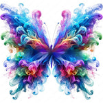 Butterfly Ethereal Smoke Pendant Decoration – Acrylic Wall & Window Hanging Art | Engraved Printed Butterfly Ornaments