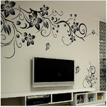 Vinyl Flower Wall Sticker – PVC Mural Decal Art for Home Decoration