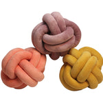 Knotted Plush Ball Design Round Throw Pillow – Soft, Cuddly & Modern Home Decor Cushion