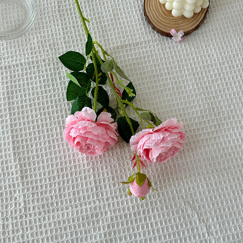 High Quality Pink Peony & Rose Artificial Flower Bouquet for Living Room Home, Wedding & Photography Decor