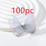 DIY Double Diamond Butterfly Kit: Handmade Double-Layer Mesh Laminate for Jewelry & Hair Accessories