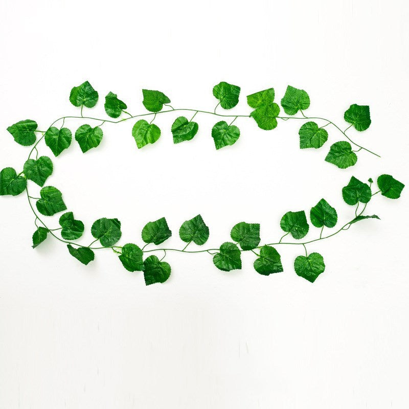 Artificial Creeper Leaves Ivy Vines – Fake Green Rattan Plants for Wall, Ceiling & Home Decoration