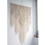 Nordic Boho Woven Tapestry – Handmade Cotton Wall Hanging for Living Room & Bedroom