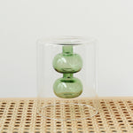 Retro Stained Glass Gourd Vase – Nordic Style Hydroponic Plant Flower Holder