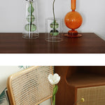 Retro Stained Glass Gourd Vase – Nordic Style Hydroponic Plant Flower Holder