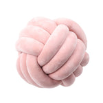 Knotted Plush Ball Design Round Throw Pillow – Soft, Cuddly & Modern Home Decor Cushion