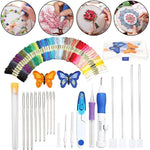 DIY Embroidery Kit with 50 Color Threads – Beginner & Professional Sewing Set