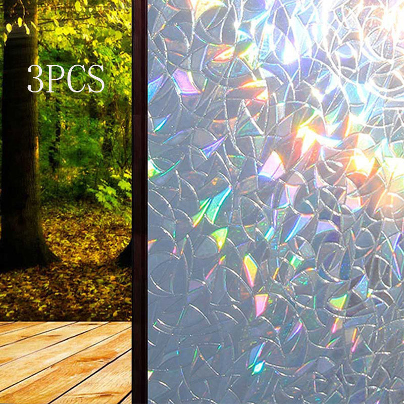 Static Non-Adhesive Window Wallpaper – Privacy Frosted Glass Film for Home & Office (45cm x 100cm)