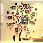 Family Tree Photo Frame Wall Sticker – Acrylic DIY Home Wall Decoration