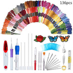 DIY Embroidery Kit with 50 Color Threads – Beginner & Professional Sewing Set