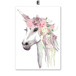 Frameless Rainbow Castle & Crown Canvas Painting: Nordic Wall Art Poster for Kids' Rooms & Nursery Decor