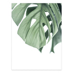 Nordic Style Tropical Plants Poster – Green Leaves Canvas Print | Modern Wall Art for Home & Office Décor