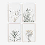 Nordic Plant Canvas Wall Art – Modern Frameless Greenery Decoration Painting