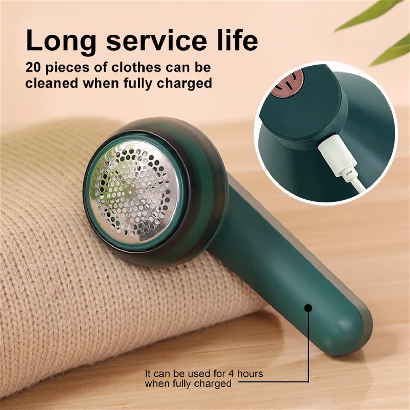 USB Rechargeable Electric Lint Remover – Portable Clothes Fuzz & Fabric Shaver