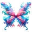 Butterfly Ethereal Smoke Pendant Decoration – Acrylic Wall & Window Hanging Art | Engraved Printed Butterfly Ornaments