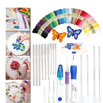 DIY Embroidery Kit with 50 Color Threads – Beginner & Professional Sewing Set
