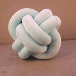 Knotted Plush Ball Design Round Throw Pillow – Soft, Cuddly & Modern Home Decor Cushion