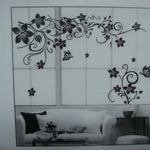Vinyl Flower Wall Sticker – PVC Mural Decal Art for Home Decoration