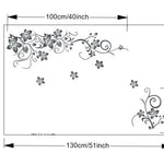 Vinyl Flower Wall Sticker – PVC Mural Decal Art for Home Decoration