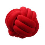 Knotted Plush Ball Design Round Throw Pillow – Soft, Cuddly & Modern Home Decor Cushion