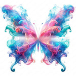 Butterfly Ethereal Smoke Pendant Decoration – Acrylic Wall & Window Hanging Art | Engraved Printed Butterfly Ornaments