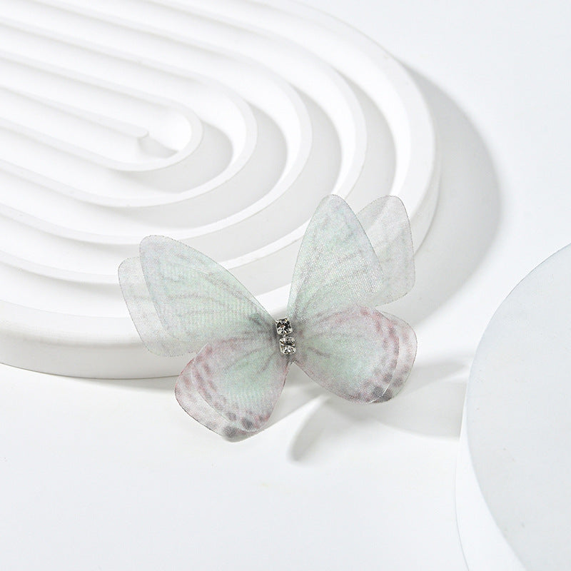 DIY Double Diamond Butterfly Kit: Handmade Double-Layer Mesh Laminate for Jewelry & Hair Accessories