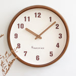 Retro Solid Wood Wall Clock – Modern Minimalist Home Living Room Clock | Silent Creative Decorative Clock