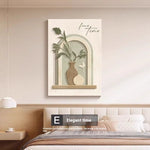 Cream Style Abstract Line Character Wall Art – Decorative Hanging Mural