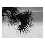 Nordic Black & White Seaside Landscape Wall Poster – Modern Surfing Art Print | Frameless Canvas Home Décor