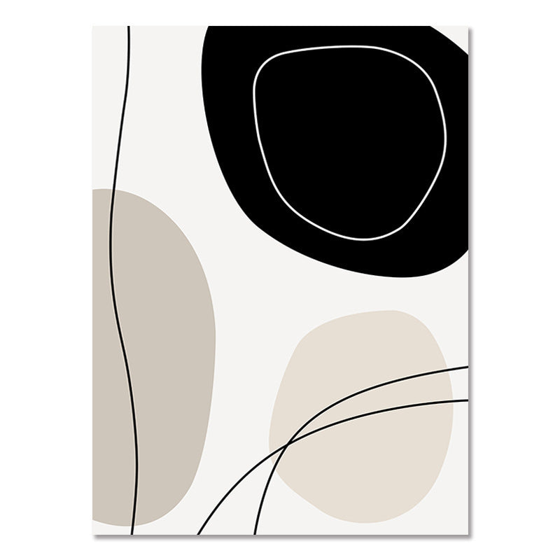 Abstract Bohemian Art Poster – Ins Style Airbrushed Wall Painting | Modern Frameless Canvas for Living Room Decoration