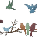 Bird Branch Wall Decoration – European Style Iron Wall-mounted Home Décor