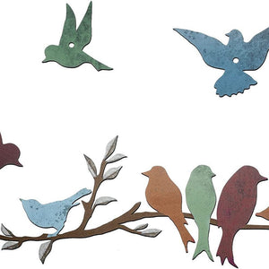 Bird Branch Wall Decoration – European Style Iron Wall-mounted Home Décor