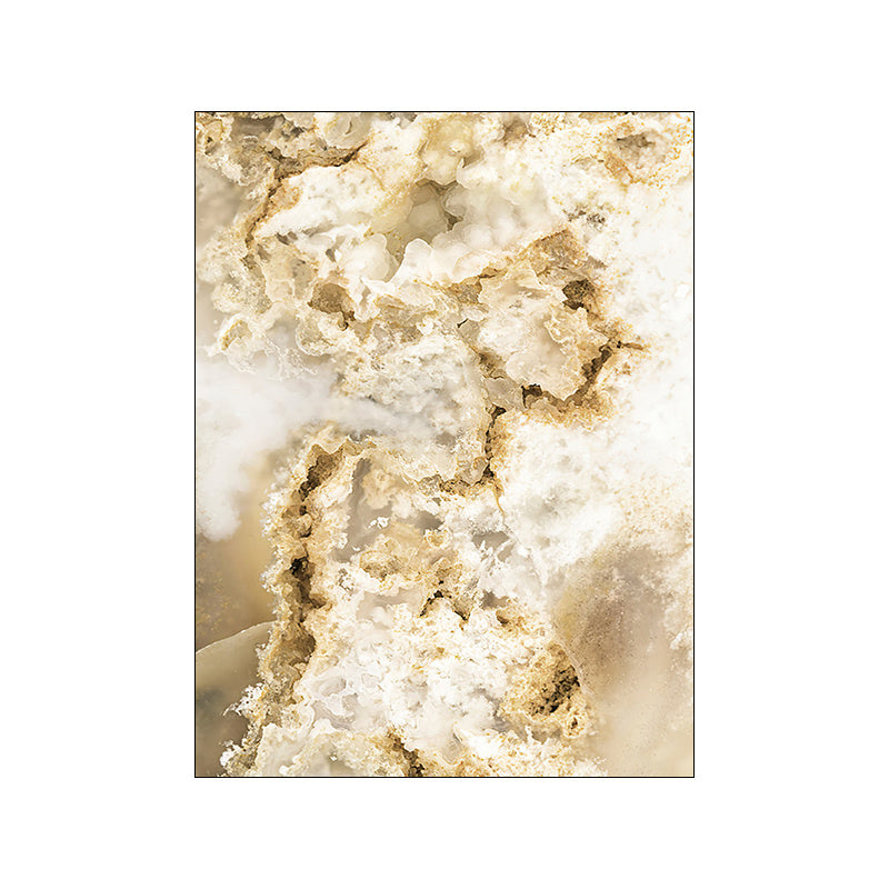 Nordic Modern Canvas Art – Gold Foil Beach Wall Painting | Luxury Oil on Canvas Home Décor