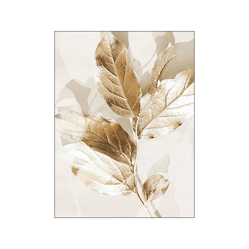 Nordic Modern Canvas Art – Gold Foil Beach Wall Painting | Luxury Oil on Canvas Home Décor