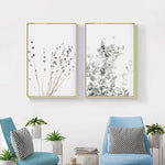 Nordic Plant Canvas Wall Art – Modern Frameless Greenery Decoration Painting