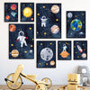 Astronaut Wall Art Canvas – Modern Frameless Space Theme Home Decoration