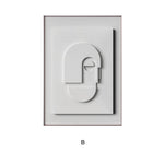 3D Abstract Geometric Morandi Wall Art – Silent Style Canvas Hanging Painting