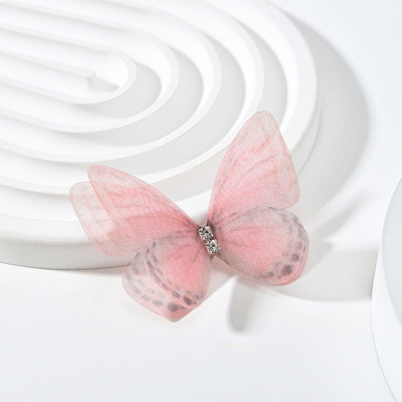 DIY Double Diamond Butterfly Kit: Handmade Double-Layer Mesh Laminate for Jewelry & Hair Accessories