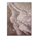 Large Handmade Abstract Oil Painting: Textured Waves Modern Wall Art on Canvas