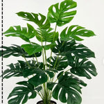 Simulation Green Plant Wall Decoration – Artificial Turtle Back & Coconut Leaf Garden Decor | 12–24 Head Faux PVC Plant