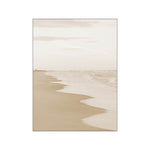 Nordic Modern Canvas Art – Gold Foil Beach Wall Painting | Luxury Oil on Canvas Home Décor
