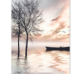 HD Abstract Warm-Style Painting Core: Frameless Nordic Decorative Art for Gallery, Corridor & Entrance