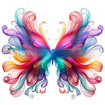 Butterfly Ethereal Smoke Pendant Decoration – Acrylic Wall & Window Hanging Art | Engraved Printed Butterfly Ornaments