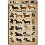 Pet Lovers Wall Decoration – Sausage Dog Tinplate Sign | American Style Home & Office Décor
