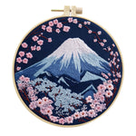 Creative Landscape Embroidery Kit: DIY Handmade Cloth Art Material Set for Beginners with English Instructions