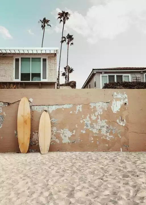 Seaside Landscape Canvas Wall Art – Modern Living Room & Bedroom Decorative Poster | Multiple Sizes, Frameless Painting