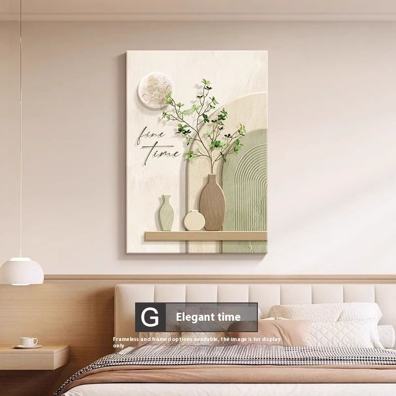 Cream Style Abstract Line Character Wall Art – Decorative Hanging Mural