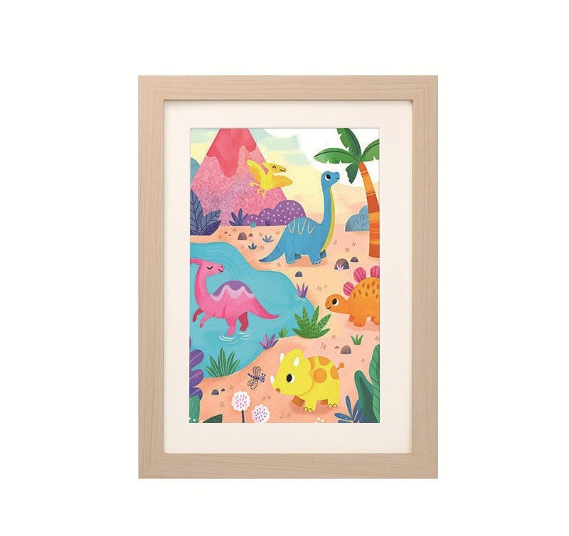 A4 Children’s DIY Art Magnetic Frame – Nordic Style Kids Painting Storage & Display Photo Frame